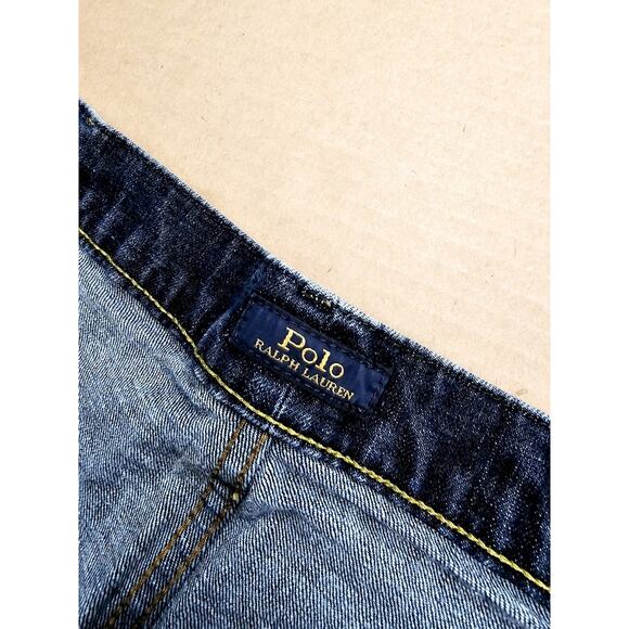 Polo Ralph Lauren The Hampton Relaxed Straight Jeans Mens 46x30 Blue - Picture 8 of 11